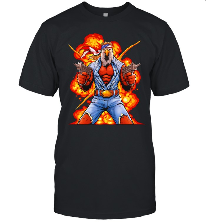 American bald Eagle’s fury cartoon Unisex T-Shirt