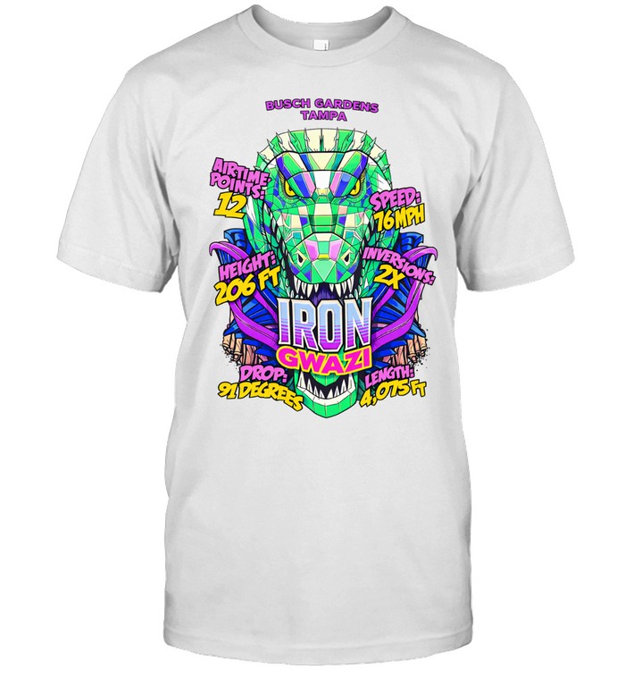 Busch Gardens Tampa Iron GWAZI Unisex T-Shirt
