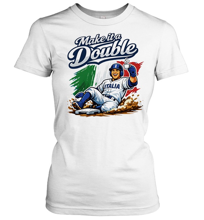 Make it a double Italia baseball Women T-Shirt