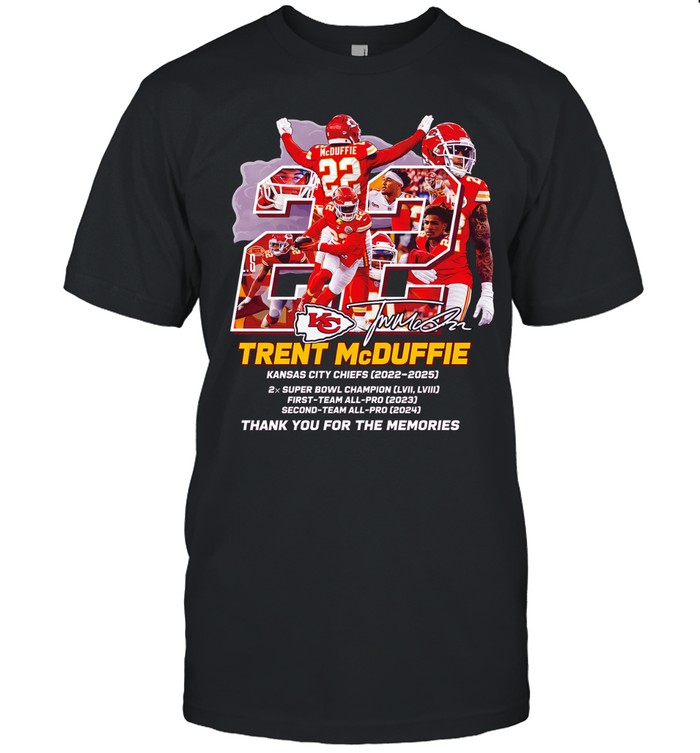 Trent McDuffie Kansas City Chiefs 2022 2025 thank you for the memories Unisex T-Shirt
