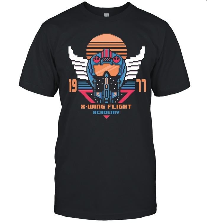 X-Wing Flight Academy 1977 Rebel pilot pixel art Unisex T-Shirt