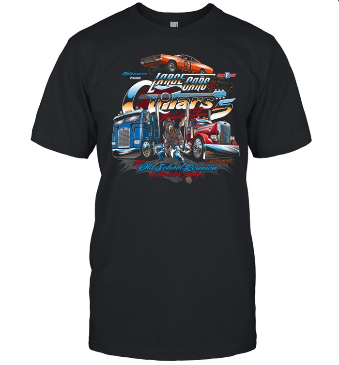 Large Cars & Guitars Truck Show Unisex T-Shirt