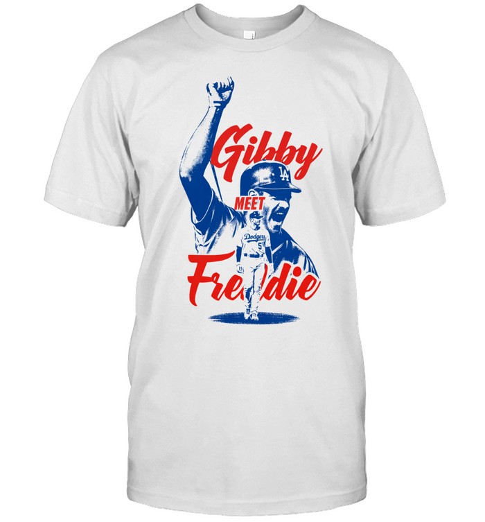 Freddie Freeman Gibby Meet Freddie Los Angeles Dodgers Baseball Unisex T-Shirt