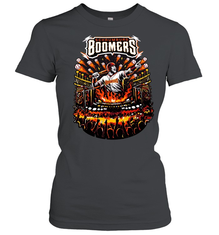 baseball flaming batter graphic Women T-Shirt