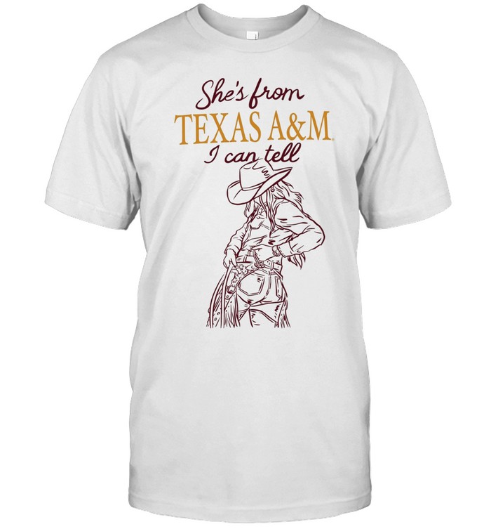 Cowgirl she’s from Texas A and M I can tell Unisex T-Shirt