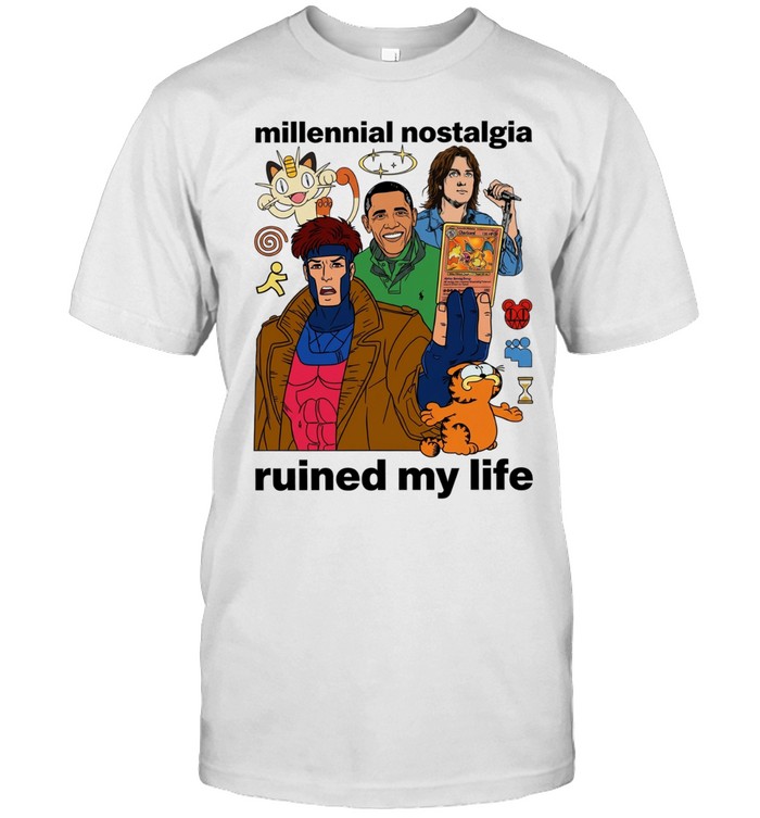 Milennial nostalgia ruined my life cartoon Unisex T-Shirt
