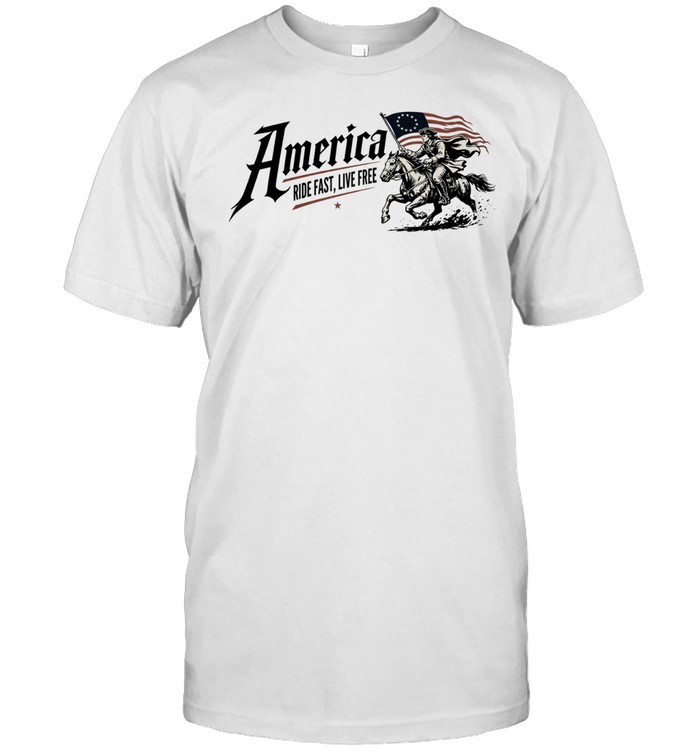 America Ride Fast Live Free Unisex T-Shirt