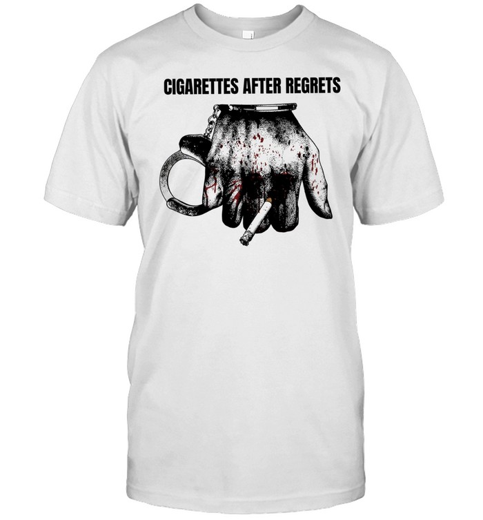 Cigarettes after regrests handcuffed arm smoking Unisex T-Shirt