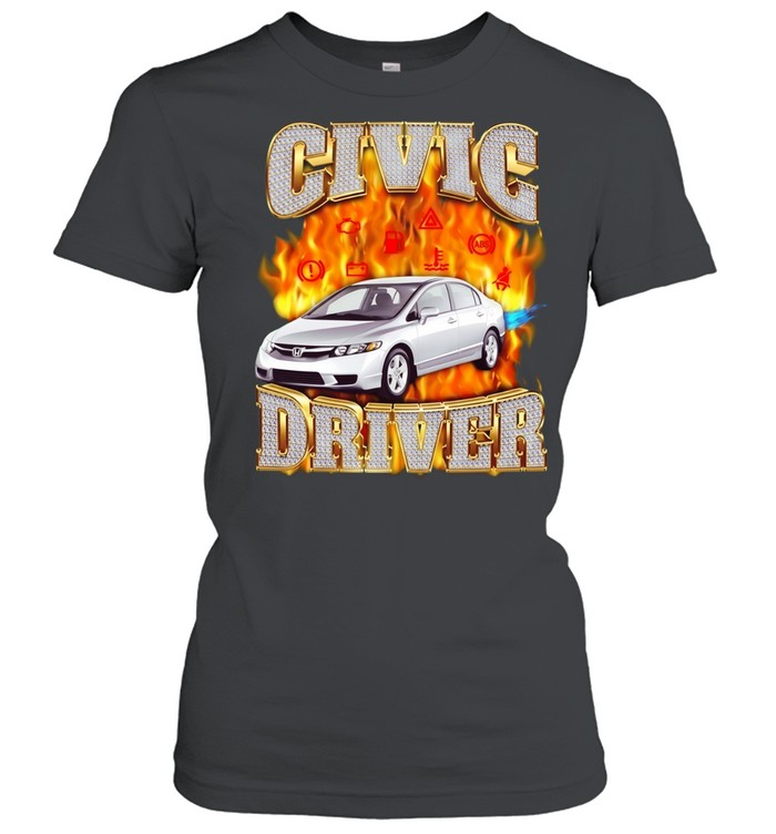 Civic Driver Honda Car JDM Automotive Women T-Shirt