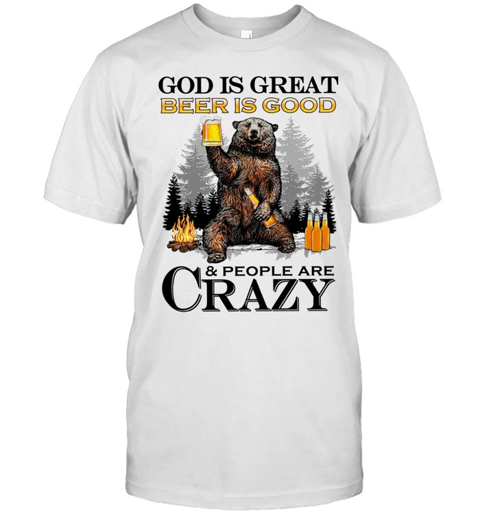 God is great Michelob Ultra is good and people are crazy Unisex T-Shirt