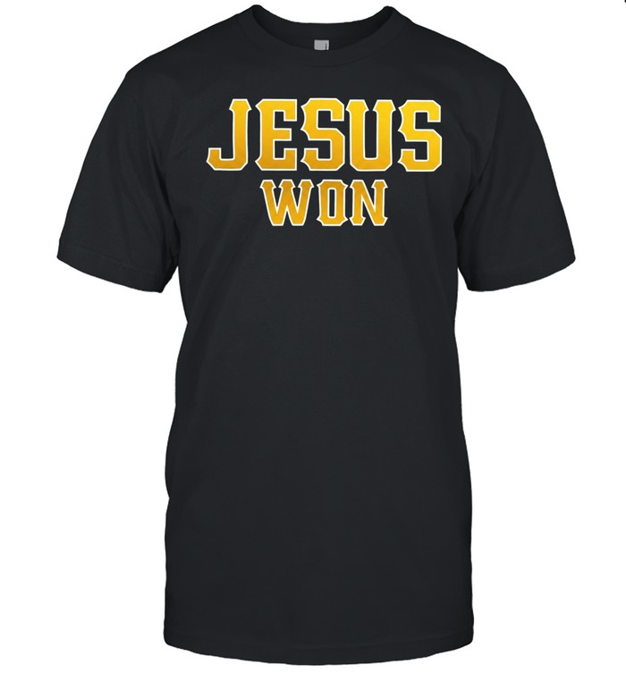 Jesus Won Christian Religious Faith Inspirational Quote Sport Style Unisex T-Shirt