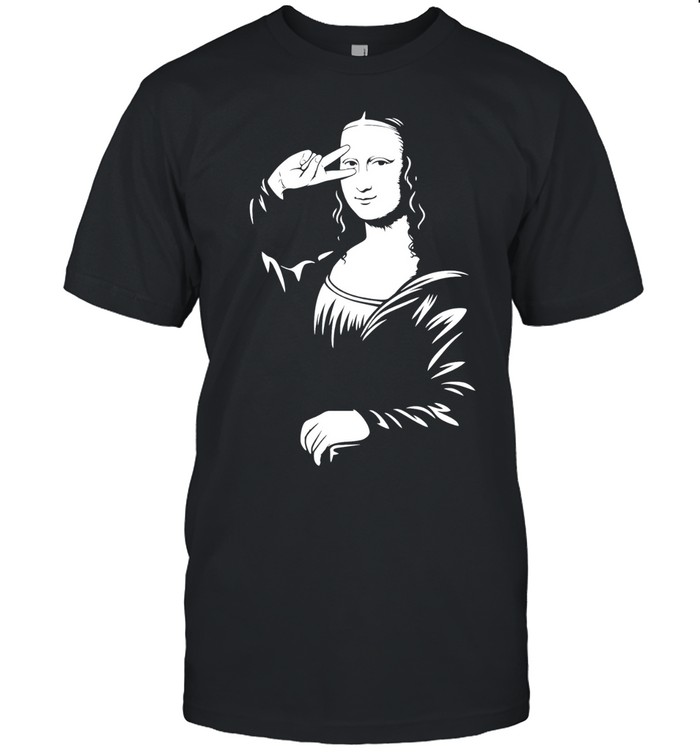 Mona Lisa say hi funny Unisex T-Shirt