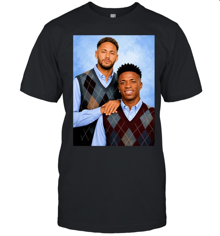 Neymar and Vinicius Junior Brazil National Football Team 2026 step brothers Unisex T-Shirt