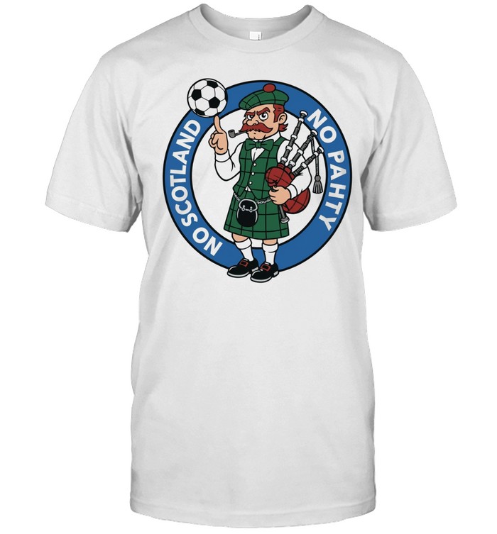 No Pahty No Soctland soccer and bagpipes cartoon Unisex T-Shirt