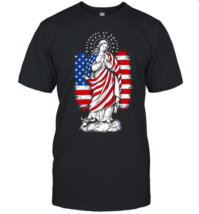Patroness Of The USA Blessed Virgin Mary Catholic art Unisex T-Shirt