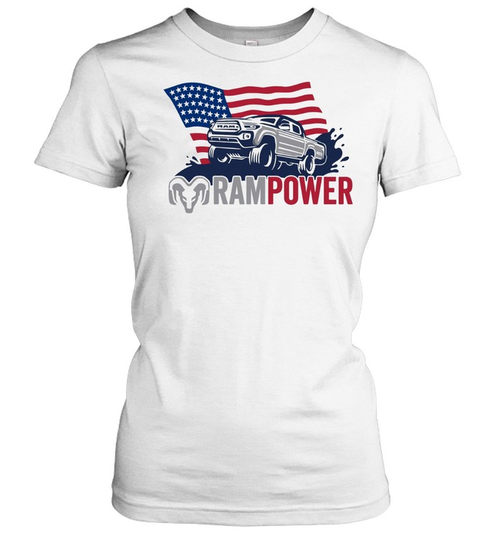 Ram Power Toyota Tacoma American flag Women T-Shirt