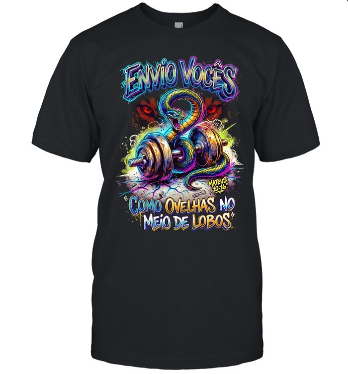 Snake Envio Vocês Como Ovelhas no Meio de Lobos Mateus 10 16 Unisex T-Shirt