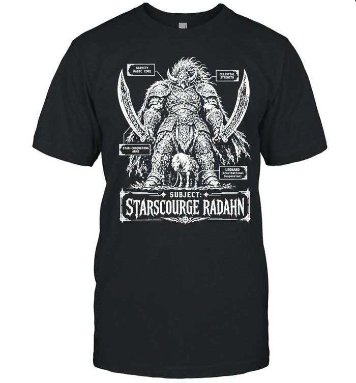 Starscourge Radahn Anatomy Chart Gravity Magic Core Unisex T-Shirt