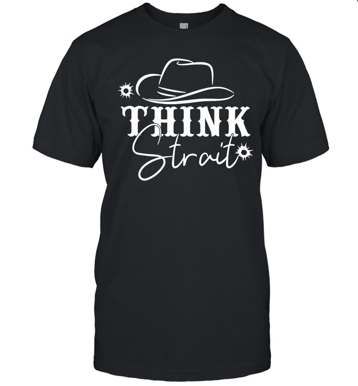 Think Strait the hat Unisex T-Shirt