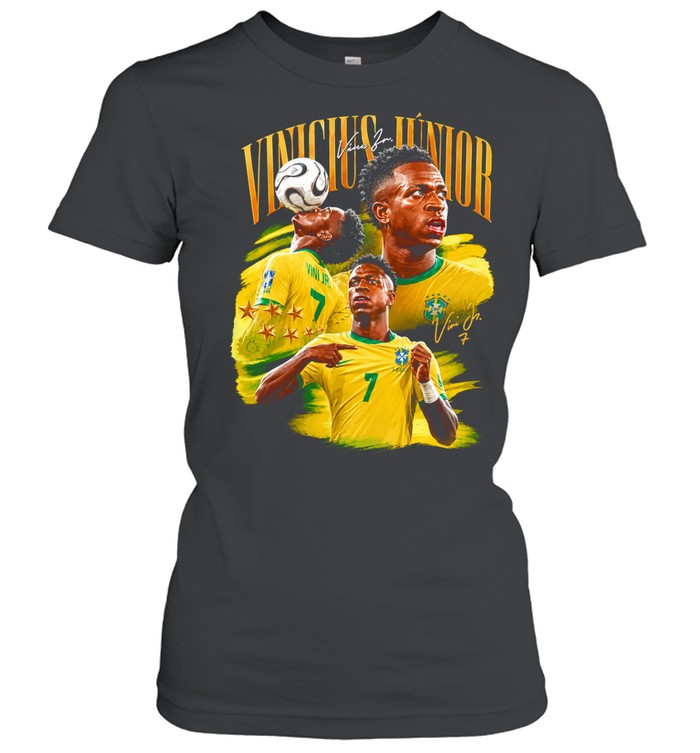 Vinicius Junior Brazil National Football Team Vinicius Junior World Cup 2026 Women T-Shirt