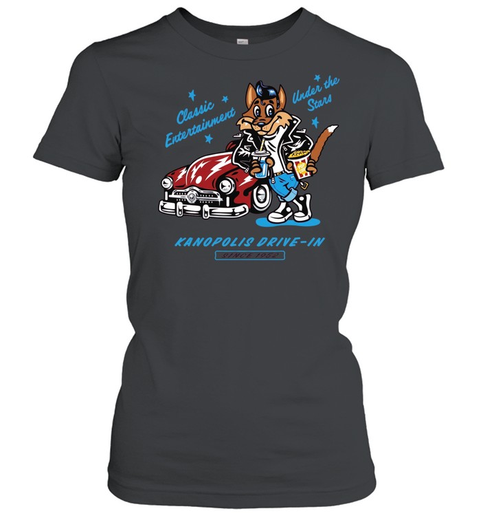 Wolf classic entertainment under the stars kanopolis drive in since 1952 Women T-Shirt