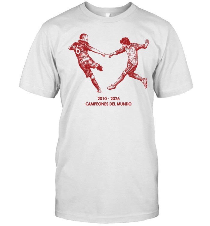 Andrés Iniesta and Ferran Torres 2010-2026 Campeones del Mundo Unisex T-Shirt