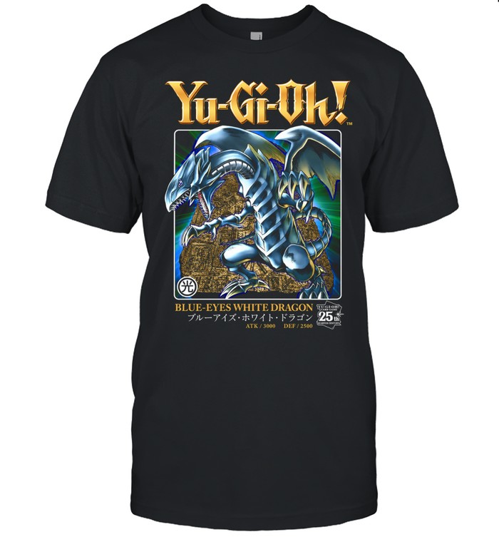 Blue Eyes White Dragon Yu Gi Oh 25th Quarter Century Unisex T-Shirt