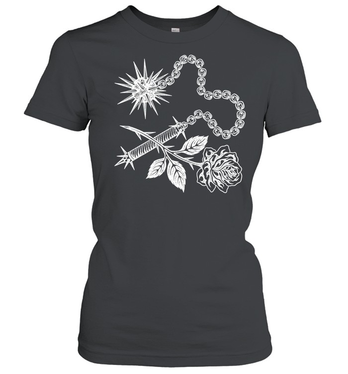 Doom and Swoon Spiked Flail and Rose gothic Unisex T-Shirt