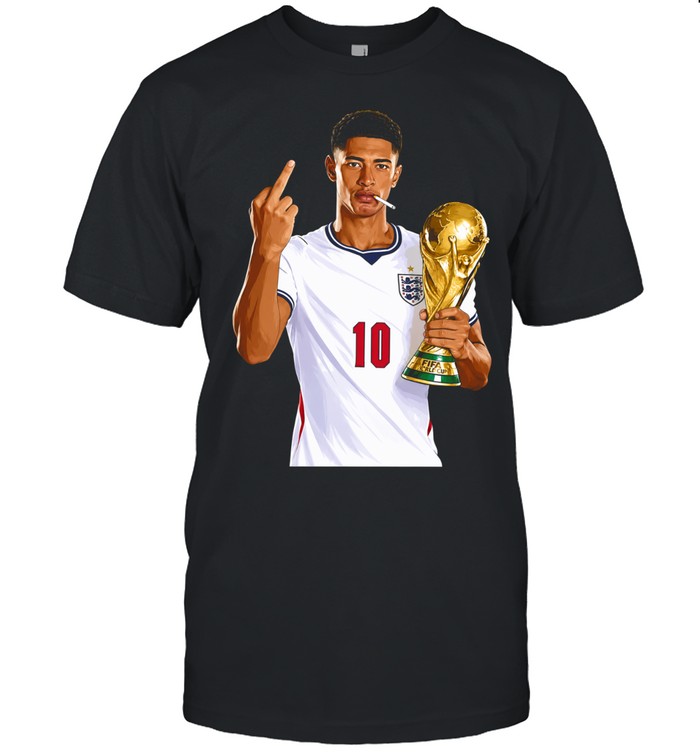 England Jude Bellingham Middle Finger Smoking Trophy World Cup 2026 Unisex T-Shirt