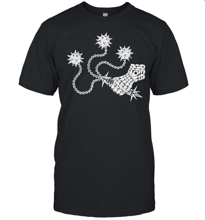 Flail Relaxed Faded medieval weapon spiked mace Unisex T-Shirt