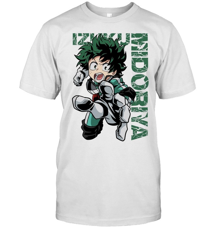 Izuku Midoriya My Hero Academia featuring the main character in action pose Unisex T-Shirt