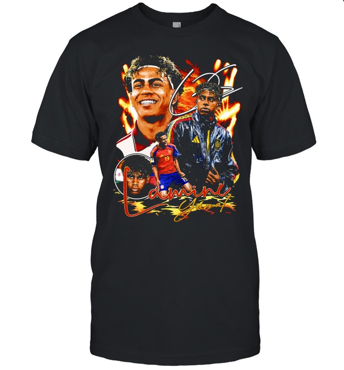 Lamine Yamal No 19 Spain National Football Team Collage Unisex T-Shirt