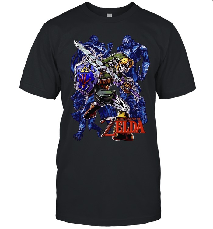 Link Skull Legend of Zelda Hylian Shield WL Print the Legend of Zelda Unisex T-Shirt