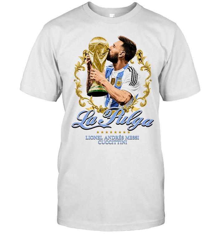 Lionel Andrés Messi Argentina World Cup La Pulga Unisex T-Shirt