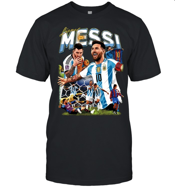 Lionel Messi Argentina National Football Team Collage Unisex T-Shirt