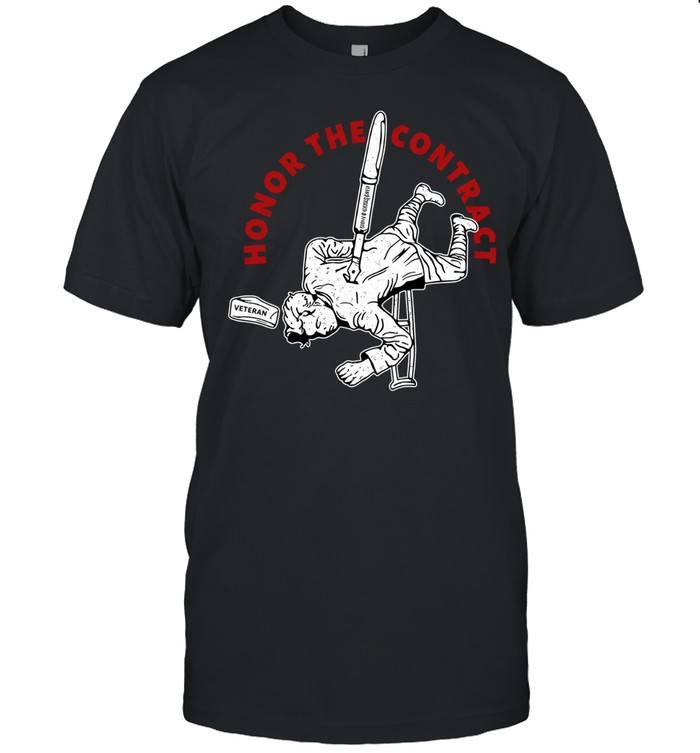 Military Honor the Contract veteran stab with pen metaphor Unisex T-Shirt