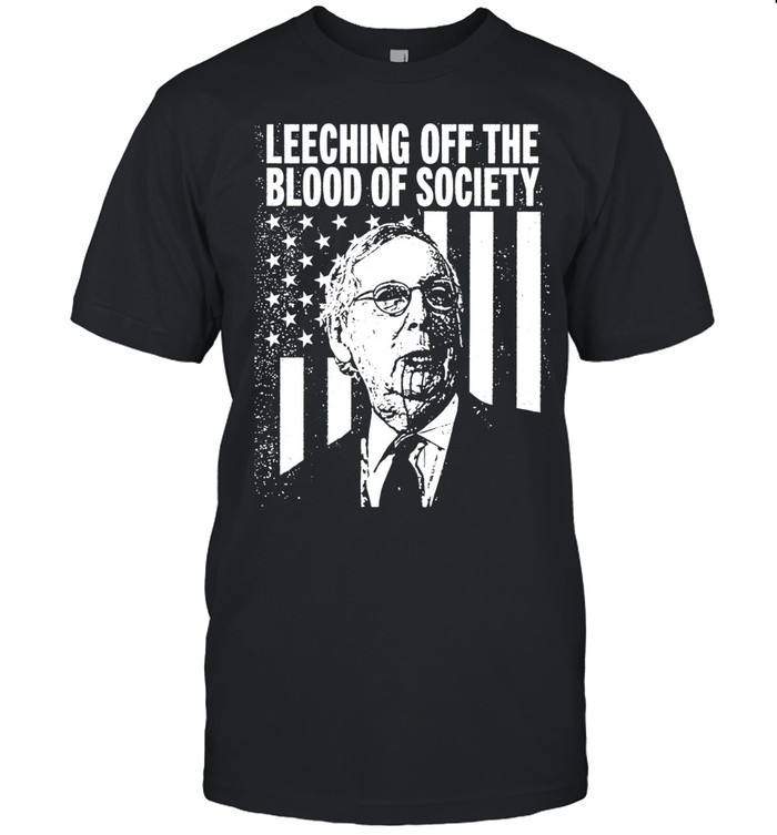 Mitch McConnell Leeching off the Blood of Society Unisex T-Shirt