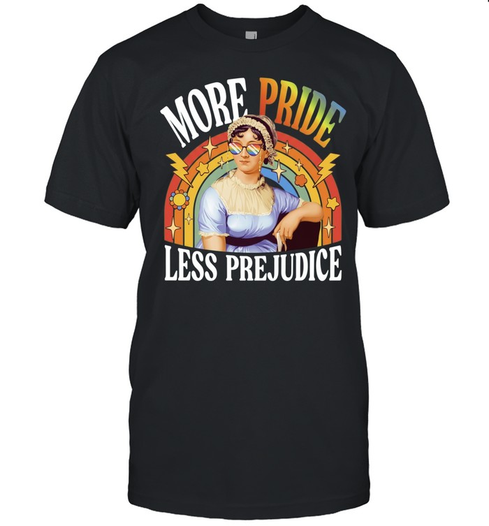 More Pride Less Prejudice LGBT Jane Austen Unisex T-Shirt