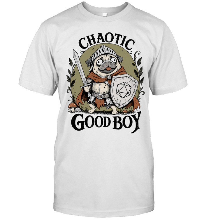 Pug Knight Dungeons and Dragons Chaotic Good Boy adventure Unisex T-Shirt