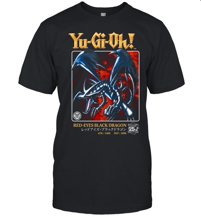 Red Eyes Black Dragon Yu Gi Oh 25th Anniversary Card Illustration Unisex T-Shirt