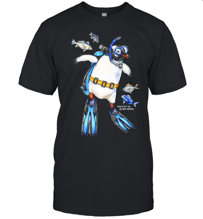 Sullivan the Scuba Diver Pencil Art by Kayla Reay Unisex T-Shirt