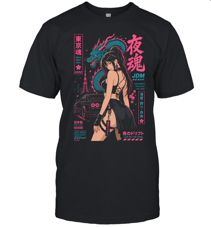 Tokyo Drift Soul JDM Tokyo Nights Tokyo Soul Live by the Code Unisex T-Shirt