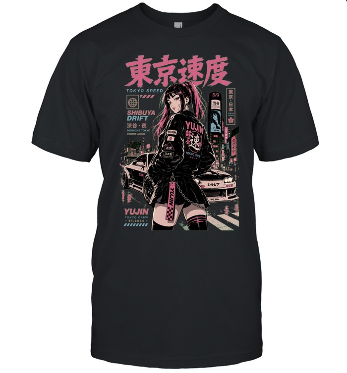 Tokyo Speed Shibuya Drift Street Angel Unisex T-Shirt
