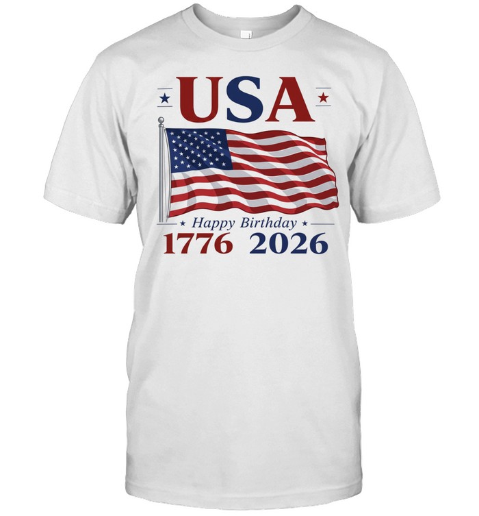 USA Flag 1776-2026 American Independence Day Unisex T-Shirt