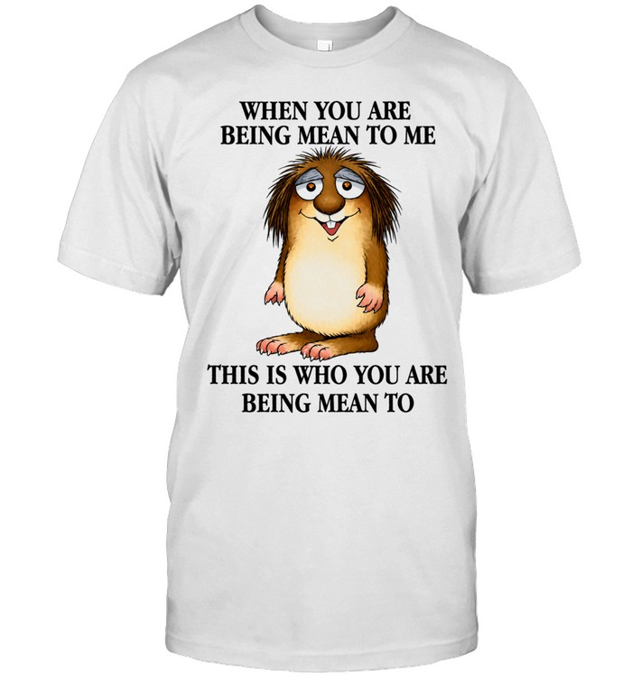 When You Are Being Mean to Me This Is Who You Are Being Mean Unisex T-Shirt