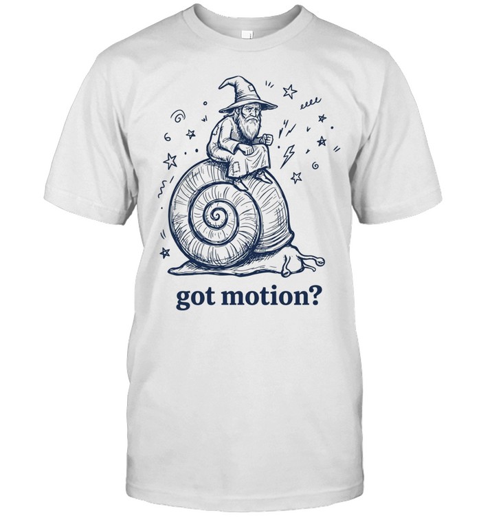 Wizard Riding a Snail got motion Unisex T-Shirt